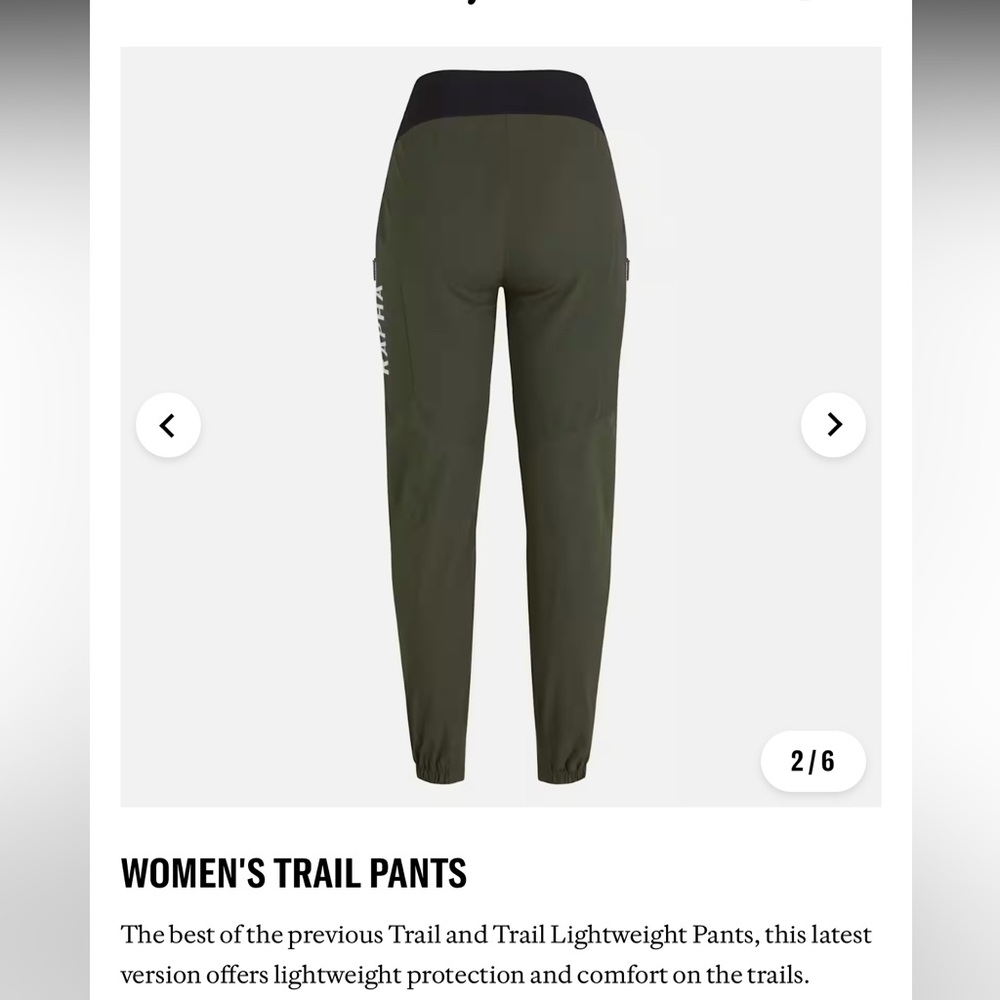 Rapha Women’s MTB Trail Pants in size Small, olive green. In perfect condition! - Picture 2 of 13